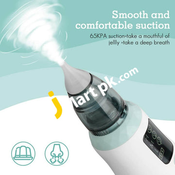 Vancocon Baby Nasal Aspirator With 3 Suction Levels Lcd Screen Mucus Remover Sizes Silicone Tips -